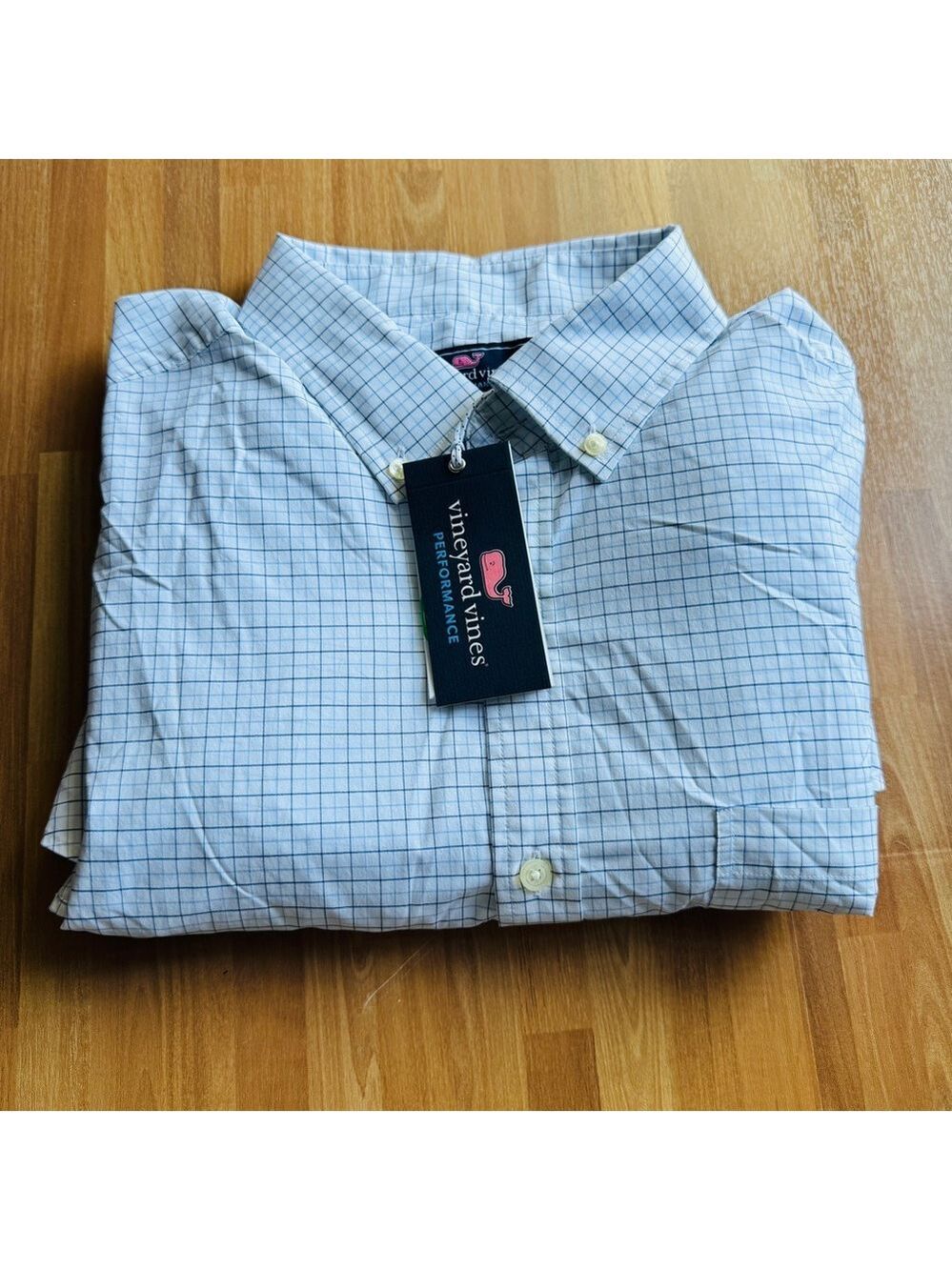 Vineyard vines blue dress shirt size XL nwt